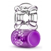 Фиолетовое эрекционное виброкольцо Pleaser Rechargeable C-Ring - Blush Novelties - в Архангельске купить с доставкой