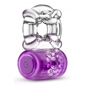 Фиолетовое эрекционное виброкольцо One Night Stand Vibrating C-Ring - Blush Novelties - в Архангельске купить с доставкой