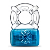 Синее эрекционное виброкольцо One Night Stand Vibrating C-Ring - Blush Novelties - в Архангельске купить с доставкой