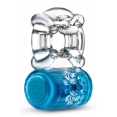 Синее эрекционное виброкольцо One Night Stand Vibrating C-Ring - Blush Novelties - в Архангельске купить с доставкой