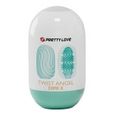 Бирюзовый мастурбатор-яйцо Twist Angel - Baile - в Архангельске купить с доставкой