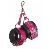 Розово-черный брелок  Наручники - Sitabella - купить с доставкой в Архангельске