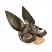 Черная гладкая маска  Зайка  с длинными ушками - Crazy Handmade - купить с доставкой в Архангельске