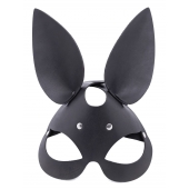 Черная гладкая маска  Зайка  с длинными ушками - Crazy Handmade - купить с доставкой в Архангельске