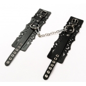 Узорчатые кожаные оковы с регулируемыми ремешками - Crazy Handmade - купить с доставкой в Архангельске