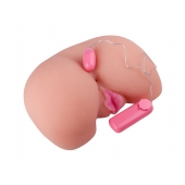 Вагина из кибер-кожи с выносным пультом управления вибрацией - LOVETOY (А-Полимер) - в Архангельске купить с доставкой