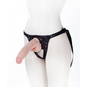 Реалистичный фаллос на поясе Harness - 20,5 см. - LOVETOY (А-Полимер) - купить с доставкой в Архангельске