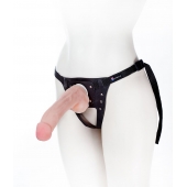 Податливый фаллос на трусиках Harness - 20,5 см. - LOVETOY (А-Полимер) - купить с доставкой в Архангельске