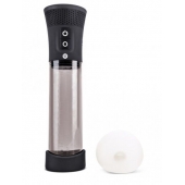 Черная автоматическая вакуумная помпа Pink Vibe с 2 уплотнительными кольцами - Pink Vibe - в Архангельске купить с доставкой