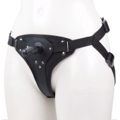 Женские трусики для фиксации насадки плугом с вагинальной пробкой - LOVETOY (А-Полимер) - купить с доставкой в Архангельске