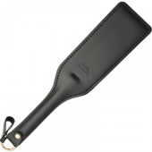 Черная кожаная шлепалка SitaBlack - 30 см. - Sitabella - купить с доставкой в Архангельске