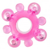 Эрекционное кольцо c бусинками - Toyfa Basic - в Архангельске купить с доставкой