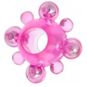 Эрекционное кольцо c бусинками - Toyfa Basic - в Архангельске купить с доставкой