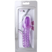 Фиолетовая насадка, удлиняющая половой член - 13,5 см. - Toyfa Basic - в Архангельске купить с доставкой