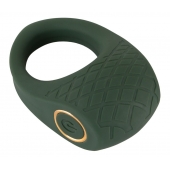 Зеленое эрекционное виброкольцо Luxurious Vibro Cock Ring - Orion - в Архангельске купить с доставкой
