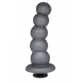 Серая насадка-ёлочка PLATINUM 5,5’’ - 15,5 см. - LOVETOY (А-Полимер) - купить с доставкой в Архангельске