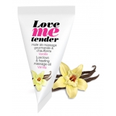 Съедобное согревающее массажное масло Love Me Tender Vanilla с ароматом ванили - 10 мл. - Love to Love - купить с доставкой в Архангельске