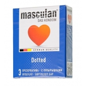 Презервативы с пупырышками Masculan Dotted - 3 шт. - Masculan - купить с доставкой в Архангельске