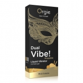 Съедобный гель Dual Vibe Pina Colada с эффектом вибрации и вкусом коктейля пина колада - 15 мл. - ORGIE - купить с доставкой в Архангельске