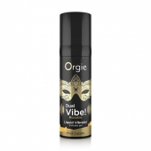 Съедобный гель Dual Vibe Pina Colada с эффектом вибрации и вкусом коктейля пина колада - 15 мл. - ORGIE - купить с доставкой в Архангельске