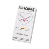 Ультрапрочные презервативы Masculan Ultra Safe Black - 10 шт. - Masculan - купить с доставкой в Архангельске