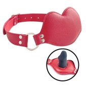 Красный кляп-губки с фаллоимитатором - Notabu - купить с доставкой в Архангельске