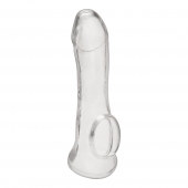 Прозрачная насадка на пенис Transparent Penis Enhancing Sleeve Extension - 15,9 см. - BlueLine - в Архангельске купить с доставкой