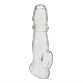 Прозрачная насадка для пениса Girthy Penis Enhancing Sleeve Extension - 17,1 см. - BlueLine - в Архангельске купить с доставкой