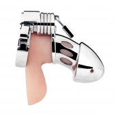 Клетка на пенис из металла Obedience Cock Cage - BlueLine - купить с доставкой в Архангельске