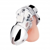 Клетка на пенис из металла Obedience Cock Cage - BlueLine - купить с доставкой в Архангельске