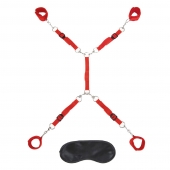 Красная фиксация на матрас Classic Bedspreader - Lux Fetish - купить с доставкой в Архангельске