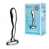 Стальной стимулятор простаты Stainless Steel Prostate Plug - 11,5 см. - b-Vibe - в Архангельске купить с доставкой