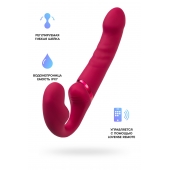 Малиновый безремневой страпон Lapis - 23 см. - Lovense - купить с доставкой в Архангельске