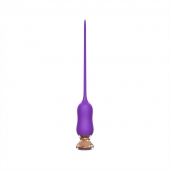 Фиолетовый тонкий стимулятор Nipple Vibrator - 23 см. - I-MOON - купить с доставкой в Архангельске