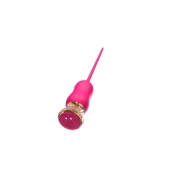 Розовый тонкий стимулятор Nipple Vibrator - 23 см. - I-MOON - купить с доставкой в Архангельске