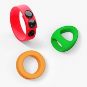 Набор из 3 разноцветных эрекционных колец Kit Neon Ring - Love to Love - в Архангельске купить с доставкой