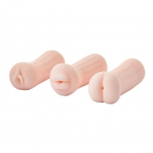Набор из 3 мастурбаторов The Girl Next Door Tina - Dream Toys - в Архангельске купить с доставкой