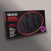 Набор из 3 массажеров простаты чёрного цвета NEXUS ANAL STARTER KIT - Nexus Range - в Архангельске купить с доставкой
