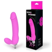 Розовый безремневой страпон Sexy Friend - 1137 - купить с доставкой в Архангельске