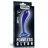 Синяя анальная втулка Flawless Clear Prostate Plug 6.0 - 15 см. - Lovetoy - в Архангельске купить с доставкой