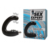 Чёрный массажёр простаты серии Sex Expert - Sex Expert - в Архангельске купить с доставкой