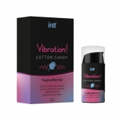 Жидкий вибратор Vibration Cotton Candy с ароматом сахарной ваты - 15 мл. - INTT - купить с доставкой в Архангельске