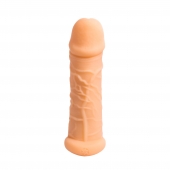 Телесный фаллоудлинитель Extra Size Bubbles - 15,5 см. - Lola Games - в Архангельске купить с доставкой