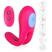 Розовое виброкольцо с пультом ДУ - I-MOON - в Архангельске купить с доставкой