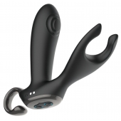 Черный вибромассажер простаты с эффектом маятника и пультом ДУ - 16 см. - Secwell - в Архангельске купить с доставкой