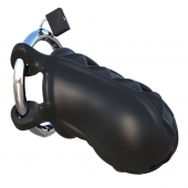 Черный замок верности Extreme Silicone Cock Blocker - Pipedream - купить с доставкой в Архангельске
