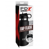 Черный мастурбатор в виде бутылки Fap Flask - Pipedream - в Архангельске купить с доставкой