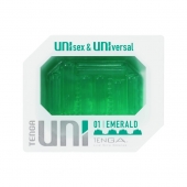 Зеленый мастурбатор-стимулятор Tenga Uni Emerald - Tenga - в Архангельске купить с доставкой