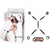 Леопардовая фиксация на матрас для рук и ног Classic Bedspreader - Lux Fetish - купить с доставкой в Архангельске