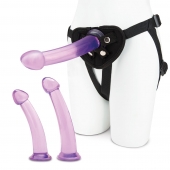 Тренировочный набор с тремя насадками Pegging Training Set - Lux Fetish - купить с доставкой в Архангельске